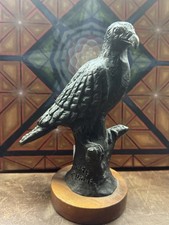 Limited Edition Bronze Eagle in Flight Sculpture on Walnut Base, Numbered 215/1000 — listing 4