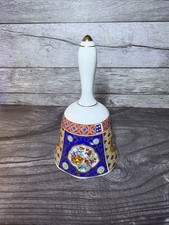 Vintage Porcelain Hand Bell with Fruit Decal and Gold Trim, Made in Japan — listing 3