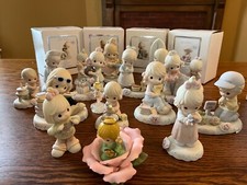 Precious Moments Porcelain Bisque Figurine - Girl Holding Baby (Mother/Motherhood Theme) — listing 5