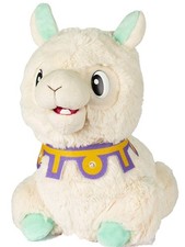 Llama Spit Spit Style Plush Toy with Rainbow Bunny Ears and Rubber Band Teeth Game — listing 5