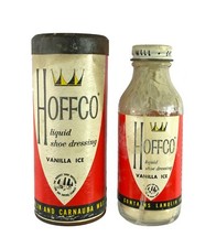 Mid-Century Advertising Packaging Lot: Hoffco Liquid Shoe Dressing (Bone) Tin & Dr. Grabow Pipe Filters Box — listing 4
