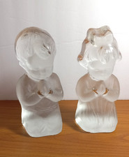 Viking Glass Frosted Praying Hands Iceberg Paperweight — listing 3