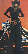Framed Print of Native American Woman by David DeVary (signed in plate) Hand-signed in pencil — listing 6