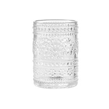 The Pioneer Woman Embossed Glass Storage Canister with Floral Ceramic Clamp Lid — listing 3