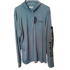 Columbia Klamath Range II Half Zip Fleece Pullover Navy Men's Medium — listing 4