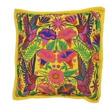 Mexican Hand-Embroidered Floral Pillow Sham Cover — listing 4