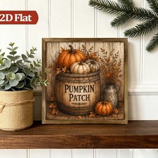 Vintage Hand-Painted Wooden Jack-O-Lantern Pumpkin Wall Plaque, 12 inch, Made in USA, listing 4
