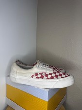 Vans Era Checkerboard Low-Top Sneakers - Blue & Orange/White — listing 3