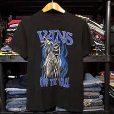 Vans Classic Fit Flaming Skull Graphic T-Shirt, Black, Size Medium — listing 3