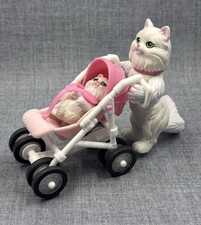 Mattel White Persian Cat Plush with Red Nose and Ribbon — listing 5