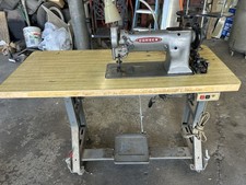Consew Industrial Sewing Machine on Complete Table with Clutch Motor and Lamp — listing 2
