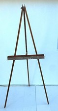 Vintage Wooden Studio Display Easel with Adjustable Center Post — listing 2