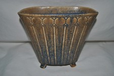 Rookwood Pottery Floriform Vase with Ruffled Rim, Blue-Green Drip Glaze, 7 in — listing 3