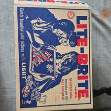 Vintage 1981 Hasbro Lite-Brite Model 5455 in Original Box with Pegs — listing 3