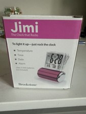 Brookstone Jimi 'The Clock that Rocks' Pewter Digital Alarm Clock — listing 2
