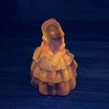 Boyd's Crystal Art Glass "Louise" Figurine in Red Cadmium Glass, 4.5" Tall — listing 4