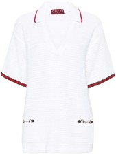 Gucci Ivory Open-Weave Crochet Mesh Sleeveless Tank Top — listing 4