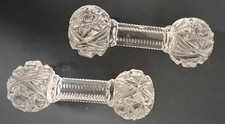 Set of 3 Hand-Blown Glass Knife Rests with White Latticino Stripes — listing 2