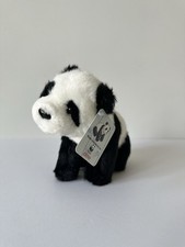 World Wildlife Fund Rubber Face Chimpanzee Hand Puppet, Dark Brown Plush, 1985 — listing 3