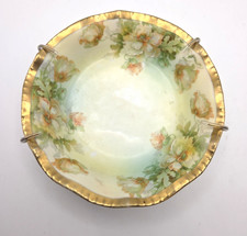 Porcelain Plate with Yellow and Gold Sunburst Floral Border — listing 6