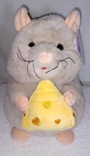 Plush Squeaky Cheese Wedge Hide-and-Seek Dog Toy with Mice