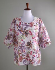 Chico's Rib Dolman Sandwash Tee 3/4 Sleeve Top, Citrus Yellow, Size 1 (M) — listing 4