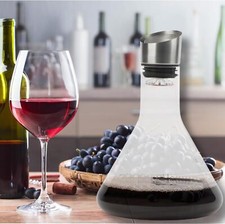 Clear Glass Wine Decanter with Wide Base and Flared Neck — listing 5