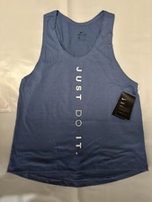 Nike Dri-FIT Just Do It Graphic Tank Top, Black, Men's Large — listing 6