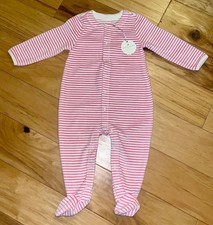 Baby Gap Sleepwear Top, Red Velour with 'Semi Truck' Train Appliqué, 3-6 Months — listing 6