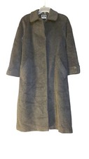 Anne Klein Charcoal Wool Blend Double-Breasted Long Coat, Size 6 — listing 2