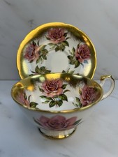 Paragon Fine Bone China Floral Teacup and Saucer with Gilt Rim — listing 6