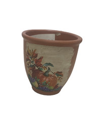 Roseville Pottery Bushberry Russet Brown Two-Handled Floor Vase #157-8