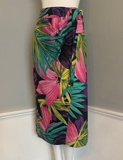 Vintage Tropical Hawaiian Floral Print Button-Up Blouse Brand name is legible — listing 6