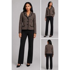 Multicolor Bouclé Tweed Longline Blazer — listing 4