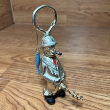 Vintage Japan Wooden Figural Chef Corkscrew & Bottle Opener, 5.5 inch — listing 3