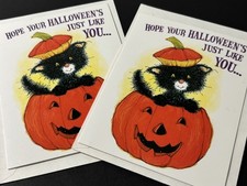 Vintage American Greetings Costumed Kittens Sticker Sheet, Sealed — listing 2