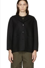 Harris Wharf London Bomber Jacket Blue Textured Wool Italy — listing 5
