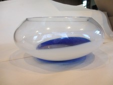 Vintage Cobalt Blue Hand-Blown Glass Ruffled-Rim Bowl — listing 6