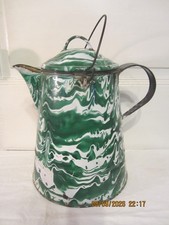 Vintage Black Speckled Graniteware Enamel Coffee Pot / Percolator — listing 6
