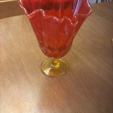 Ruby Red Cadmium Glass Colonial Lady / Sunbonnet Girl Figurine, 4.5 inches — listing 2
