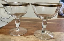 Vintage Clear Glass Wine Goblet with Heavy Bulbous Base — listing 4