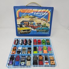 Vintage 1971 Matchbox Carry Case with 24-Car Blue Plastic Tray Inserts — listing 4