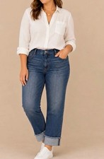 d.jeans Women's Mid-Rise Straight Leg Jeans, Size 10, listing 3