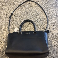 Kate Spade New York Black Leather Convertible Backpack with Flap Closure — listing 5
