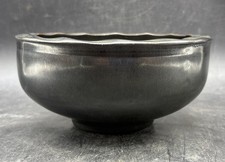 Studio Art Pottery Footed Bowl with Teal and Blue Drip Glaze — listing 4
