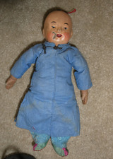 Pair of Vintage Boy Character Dolls with Molded Vinyl Heads and Cloth Bodies — listing 4