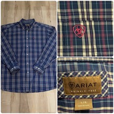 Ariat Men's Short Sleeve Button-Down Shirt with Geometric Micro-Print — listing 4