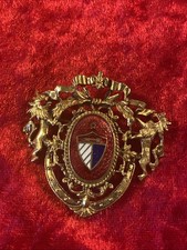Vintage Gold Royal Coat of Arms Highball Tumbler Glass — listing 4