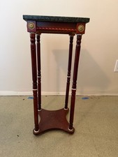 Antique Mahogany Pedestal Center Table with Carved Paw Feet and Acanthus Scroll Legs — listing 4