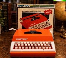 Vintage Marxwriter Tin Toy Typewriter Gray Made in Japan — listing 3